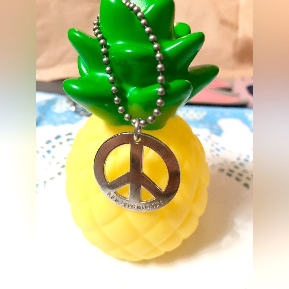 Peace Sign Keychain Bag or Journal Charm